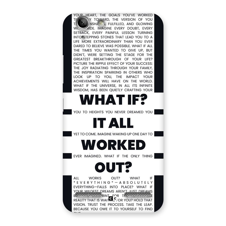 What If Back Case for Vibe K5