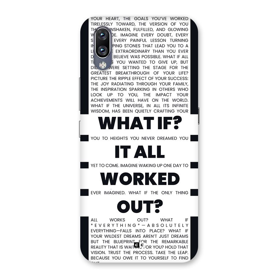 What If Back Case for Vivo NEX