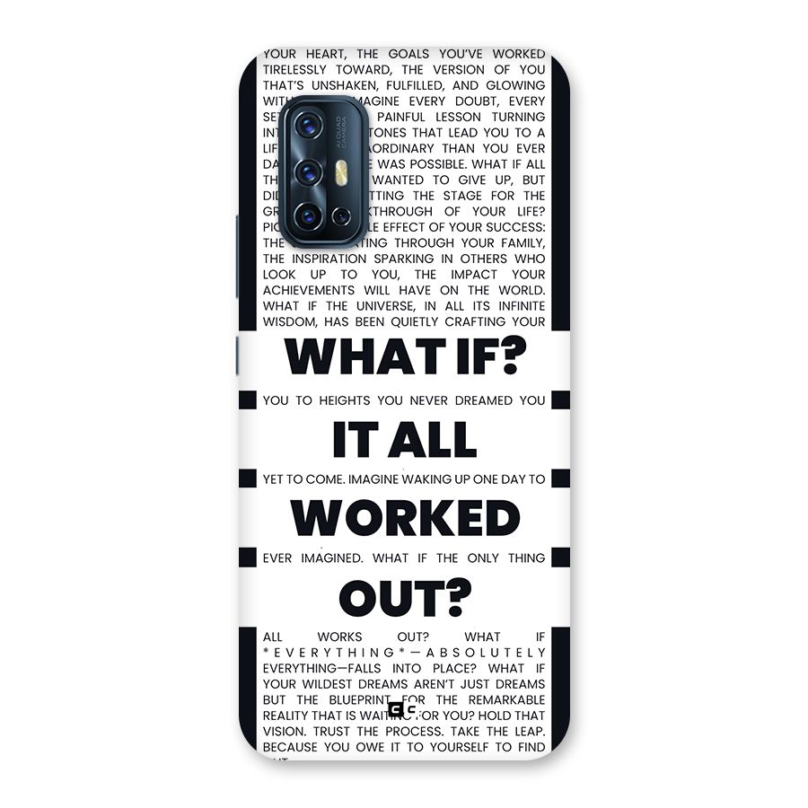 What If Back Case for Vivo V17