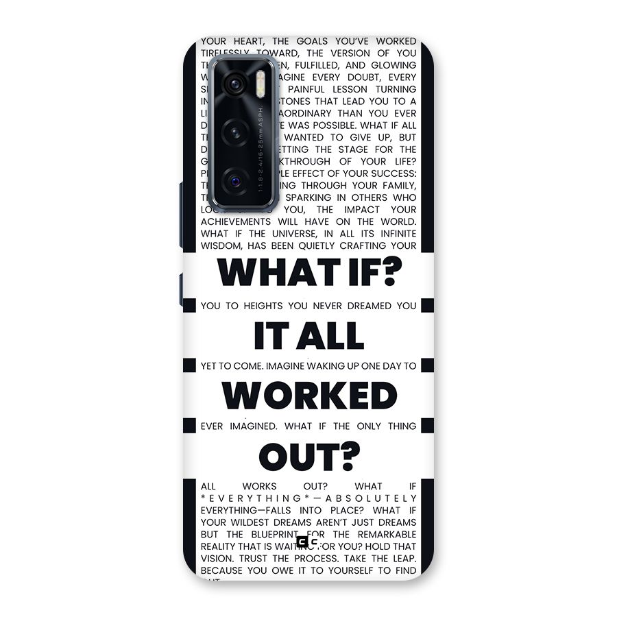 What If Back Case for Vivo V20 SE
