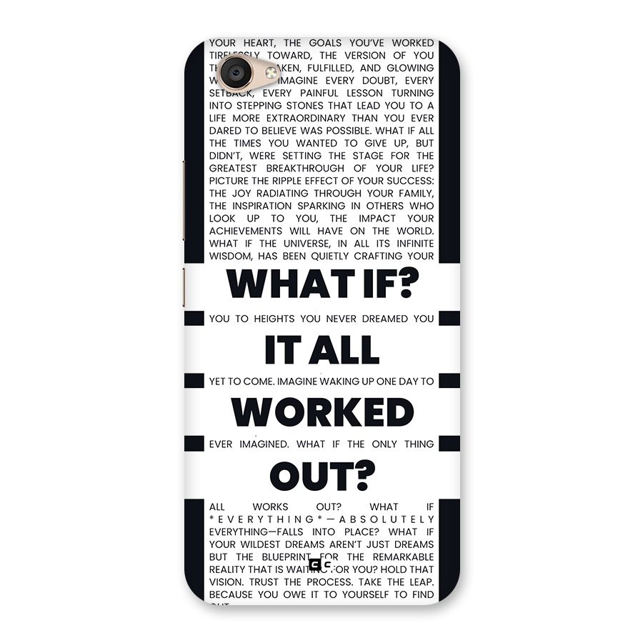 What If Back Case for Vivo V5 Plus