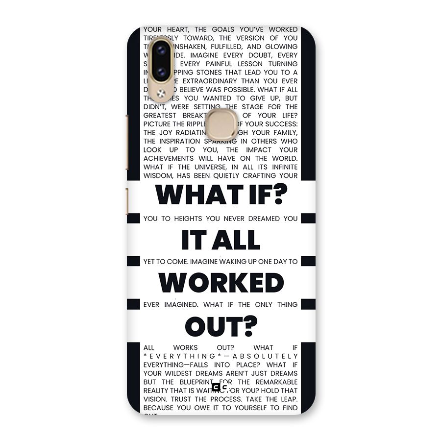 What If Back Case for Vivo V9 Youth