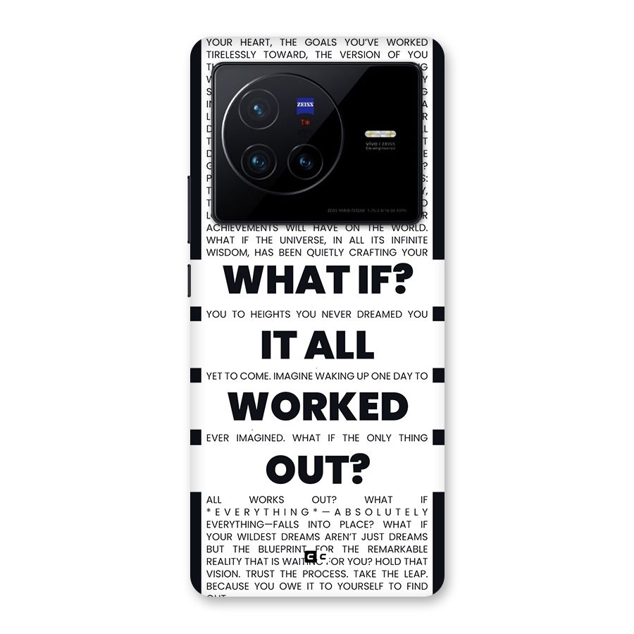 What If Back Case for Vivo X80