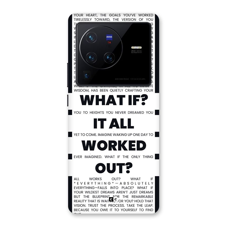 What If Back Case for Vivo X80 Pro