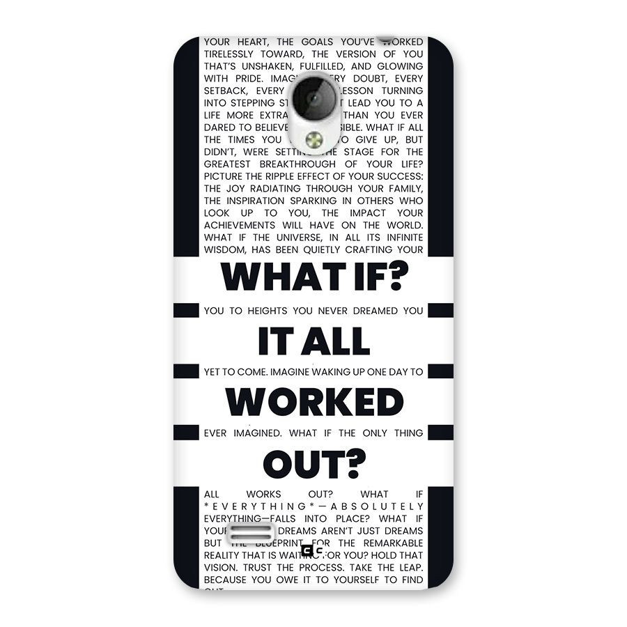 What If Back Case for Vivo Y21