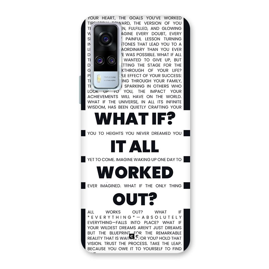What If Back Case for Vivo Y51A