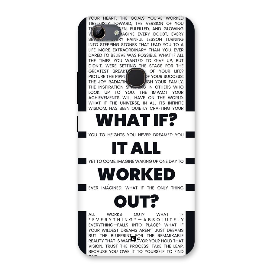 What If Back Case for Vivo Y81