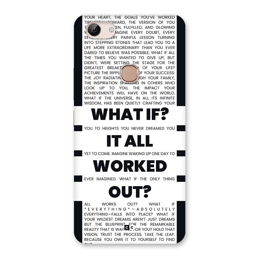 What If Back Case for Vivo Y83
