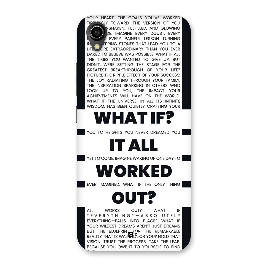 What If Back Case for Vivo Y90