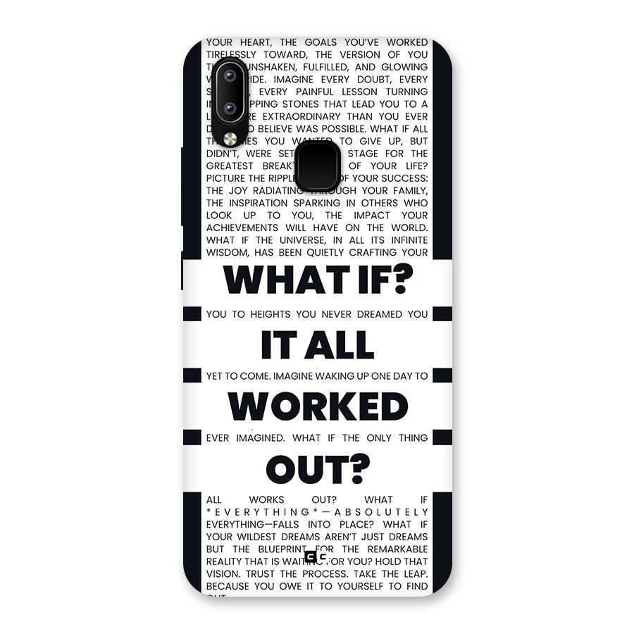 What If Back Case for Vivo Y93
