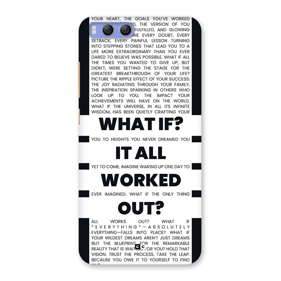 What If Back Case for Xiaomi Mi 6