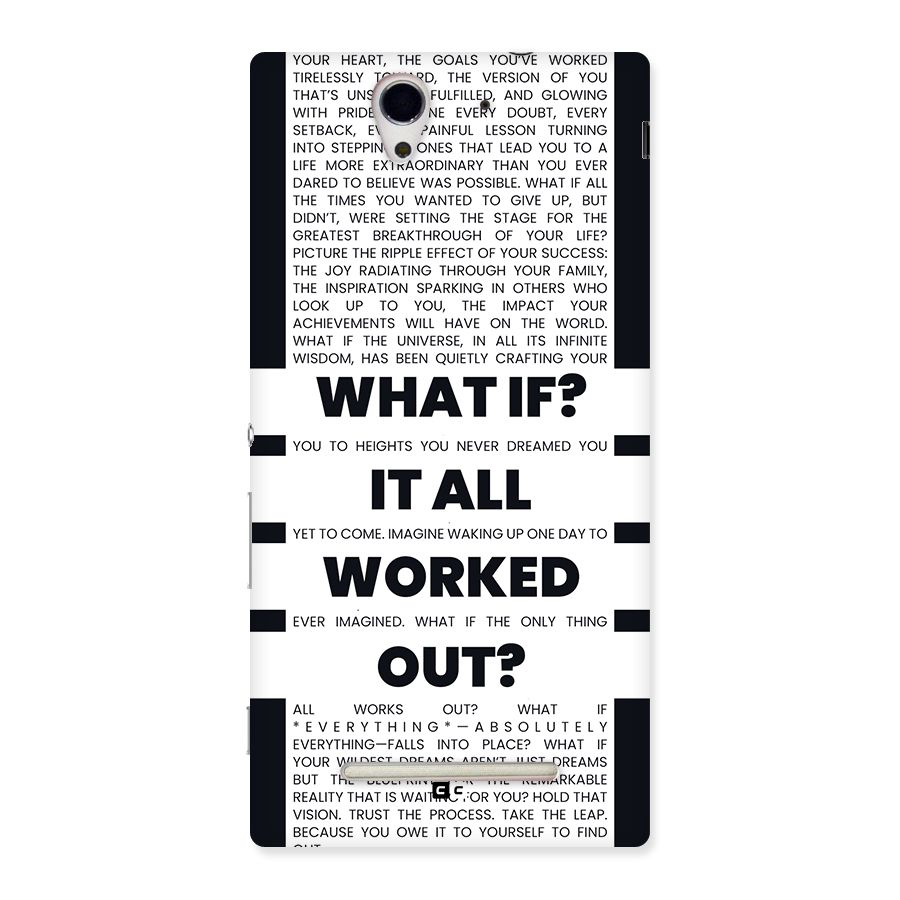 What If Back Case for Xperia C3