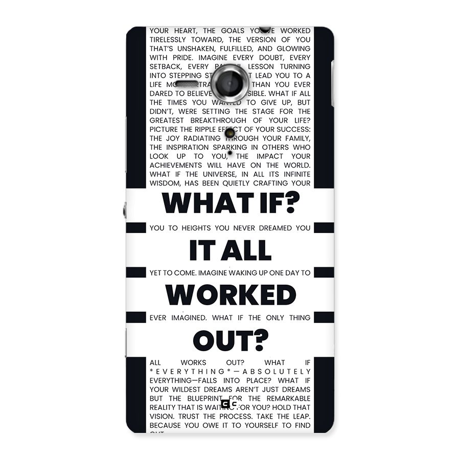 What If Back Case for Xperia Sp
