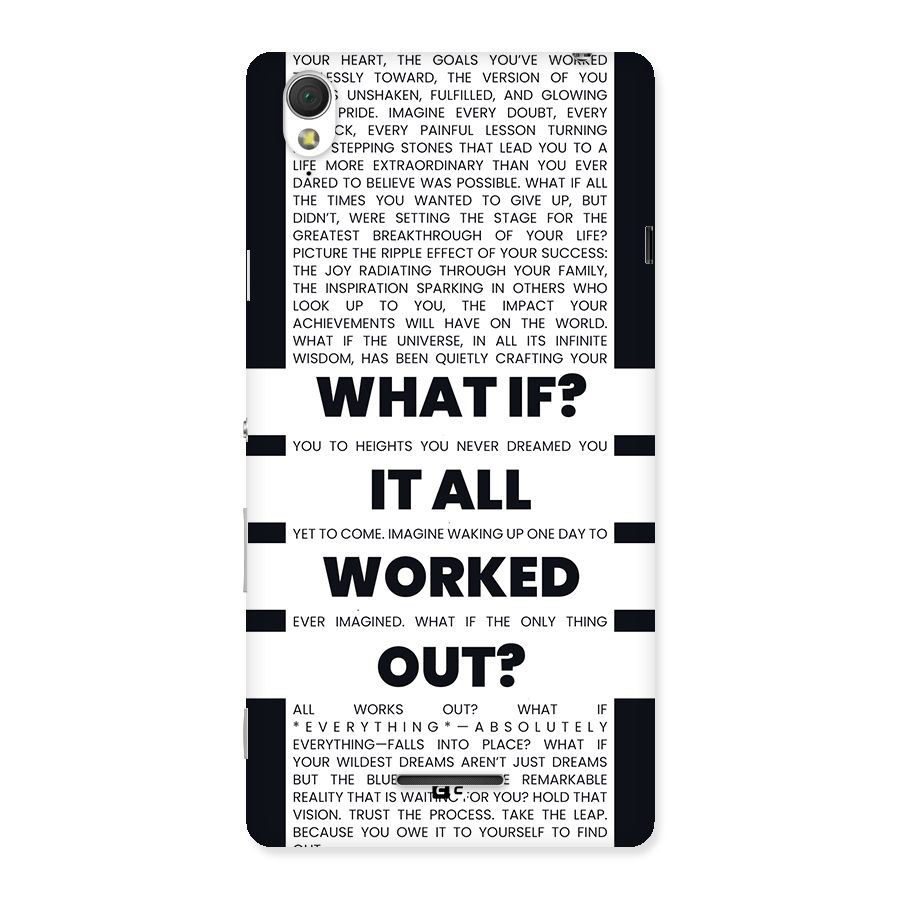 What If Back Case for Xperia T3