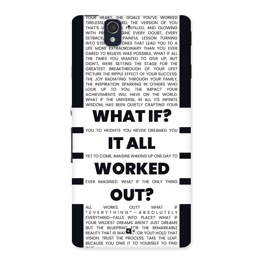 What If Back Case for Xperia Z