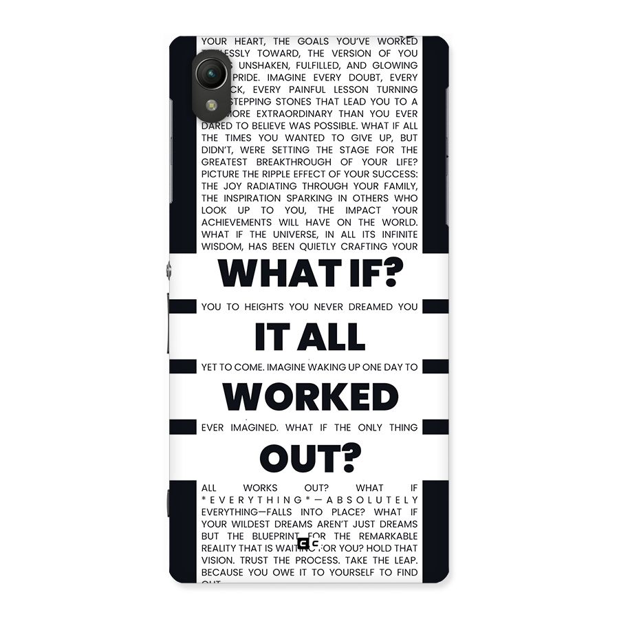 What If Back Case for Xperia Z1