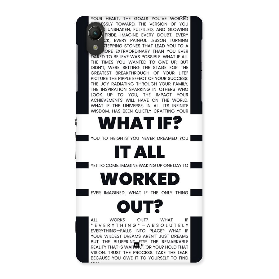 What If Back Case for Xperia Z2