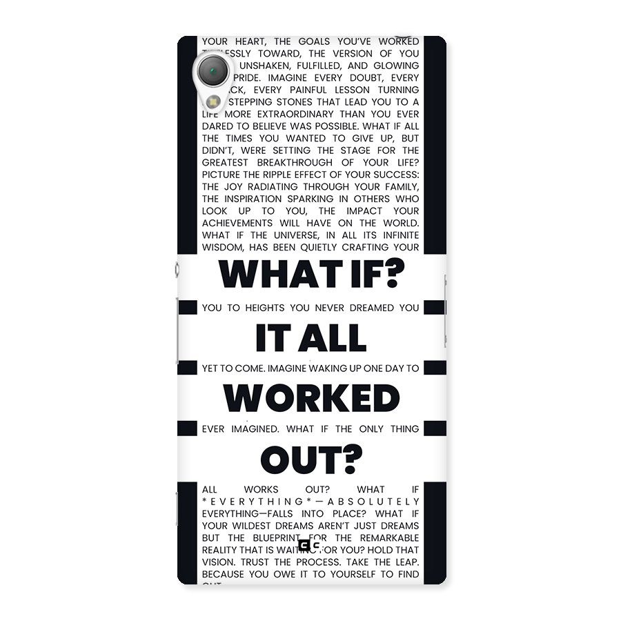 What If Back Case for Xperia Z3