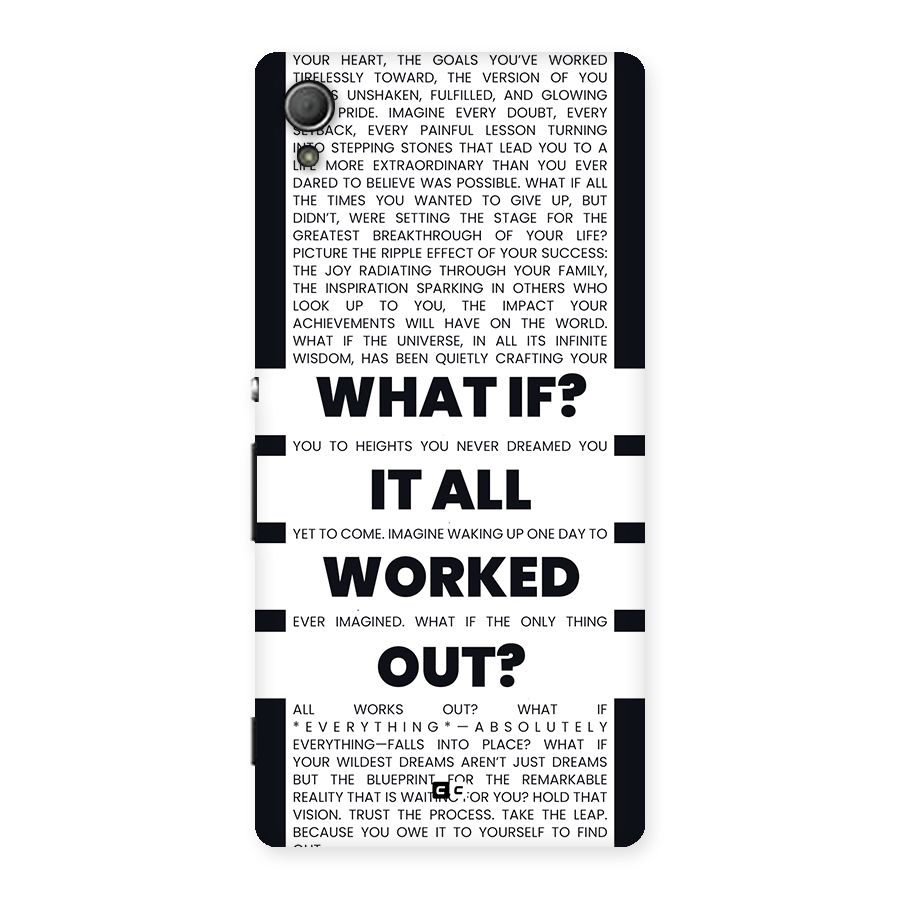 What If Back Case for Xperia Z3 Plus