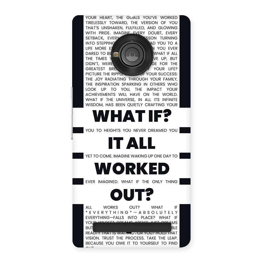 What If Back Case for Yuphoria