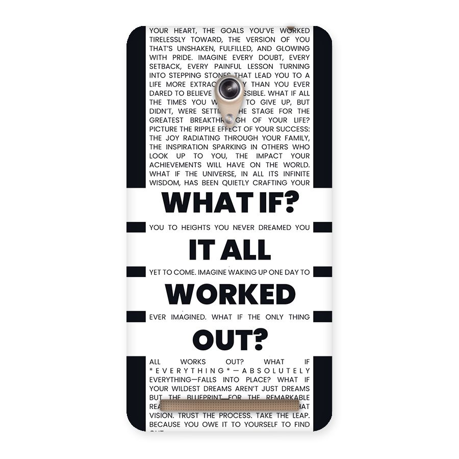 What If Back Case for Zenfone 6