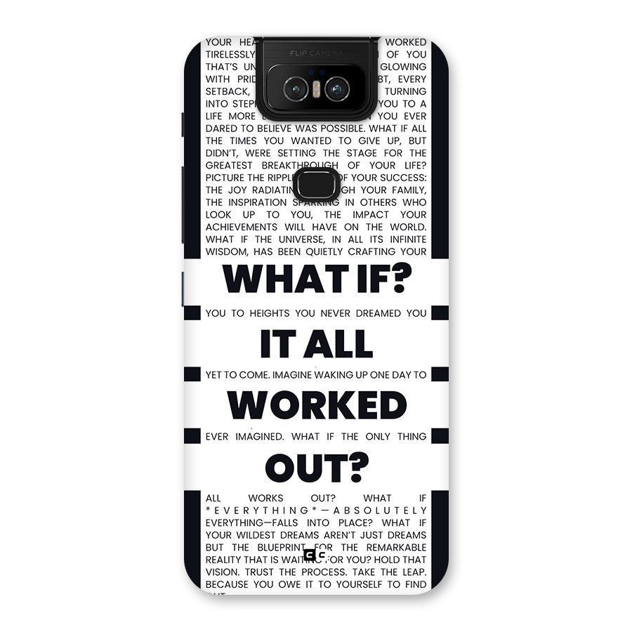 What If Back Case for Zenfone 6z