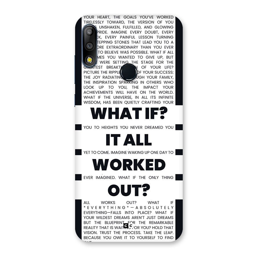 What If Back Case for Zenfone Max Pro M2