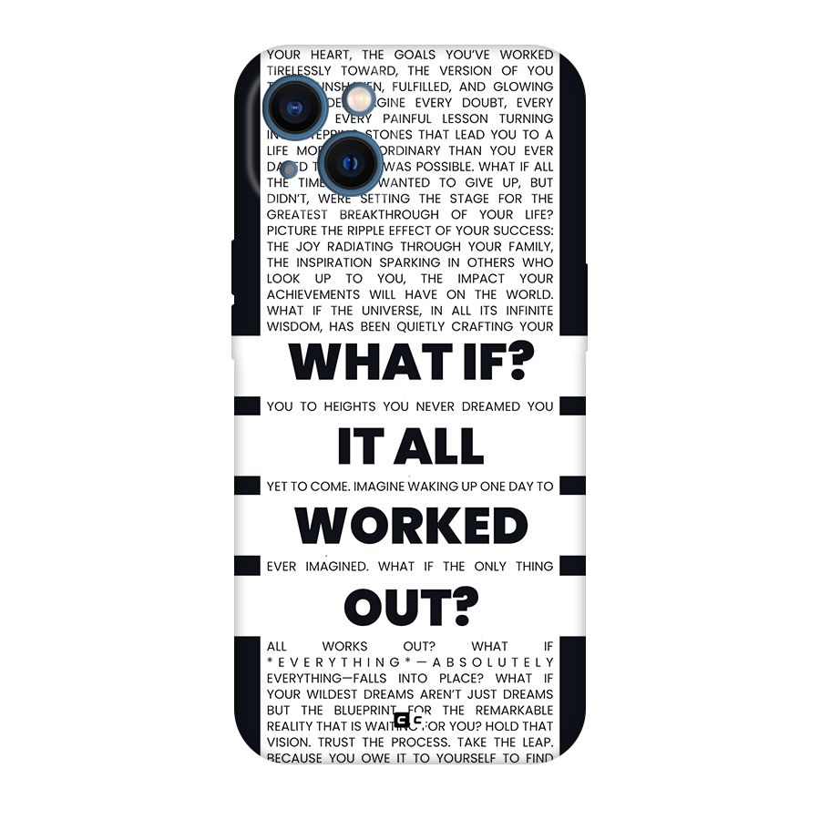 What If Back Case for iPhone 13