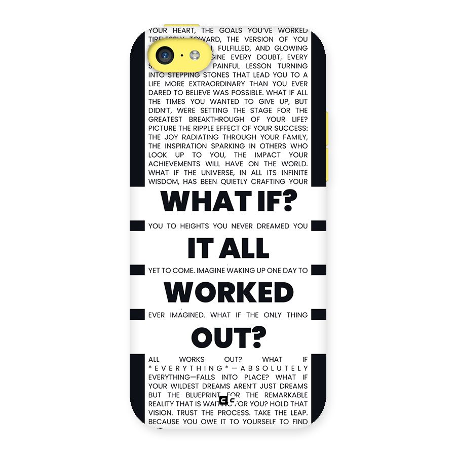What If Back Case for iPhone 5C
