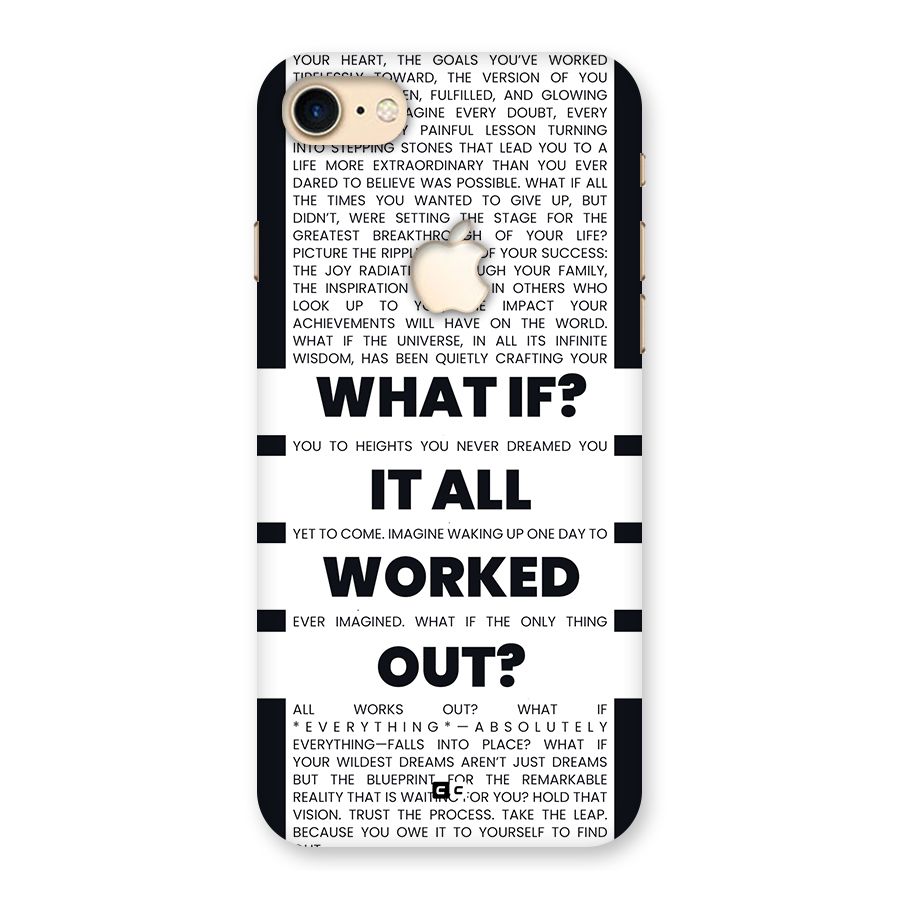 What If Back Case for iPhone 7 Apple Cut
