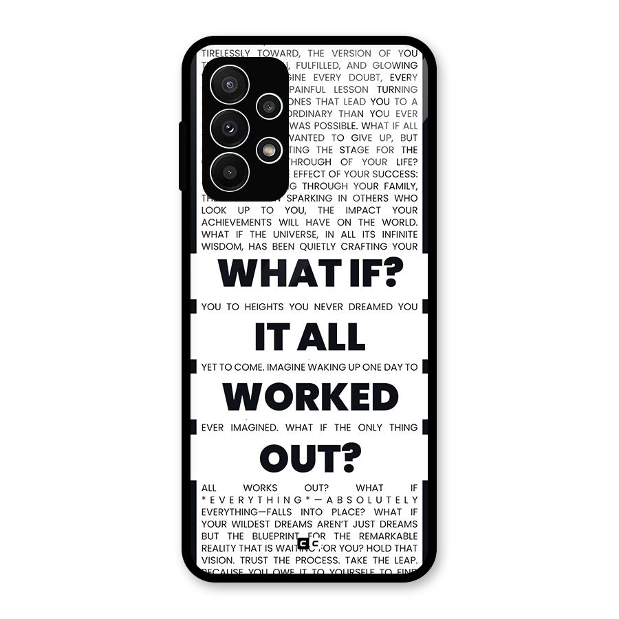 What If Glass Back Case for Galaxy A23
