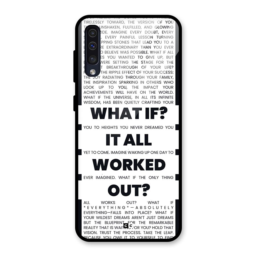 What If Glass Back Case for Galaxy A50s