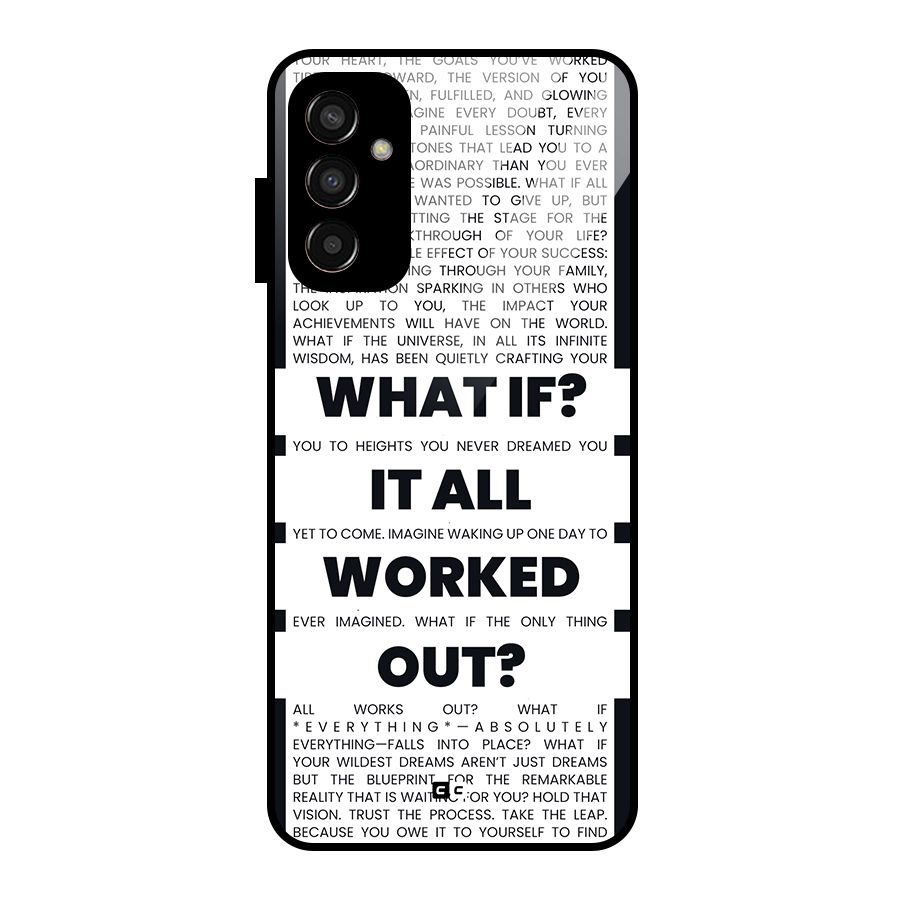 What If Glass Back Case for Galaxy F13