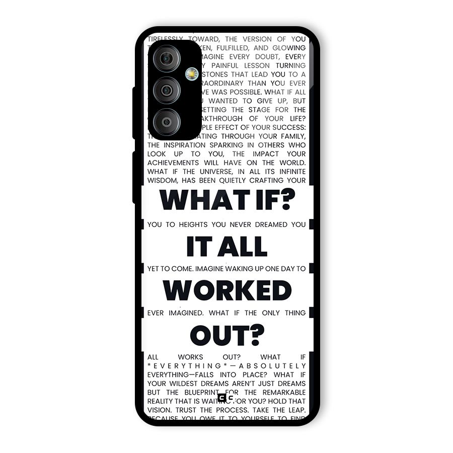 What If Glass Back Case for Galaxy F23