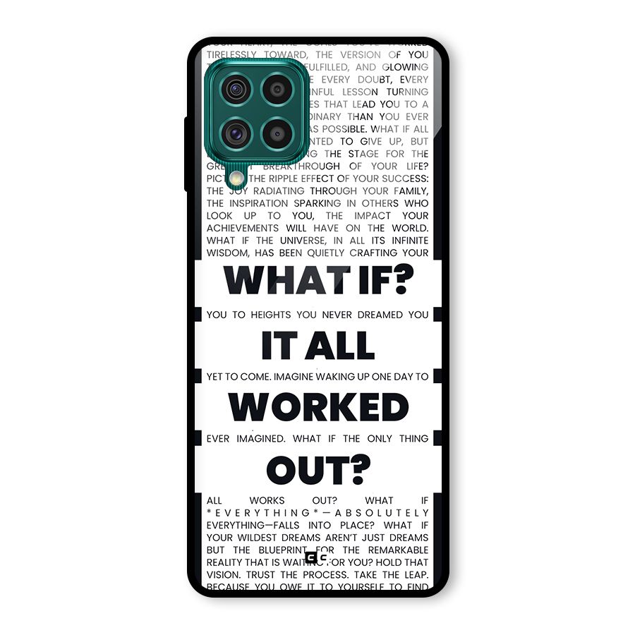 What If Glass Back Case for Galaxy F62
