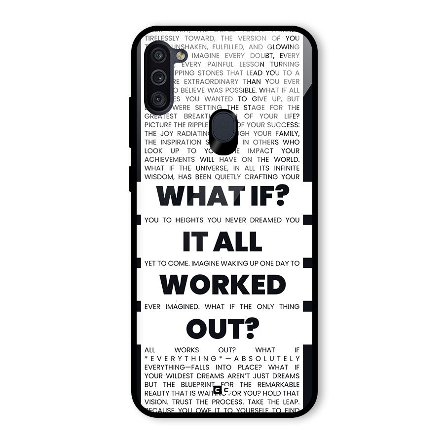 What If Glass Back Case for Galaxy M11