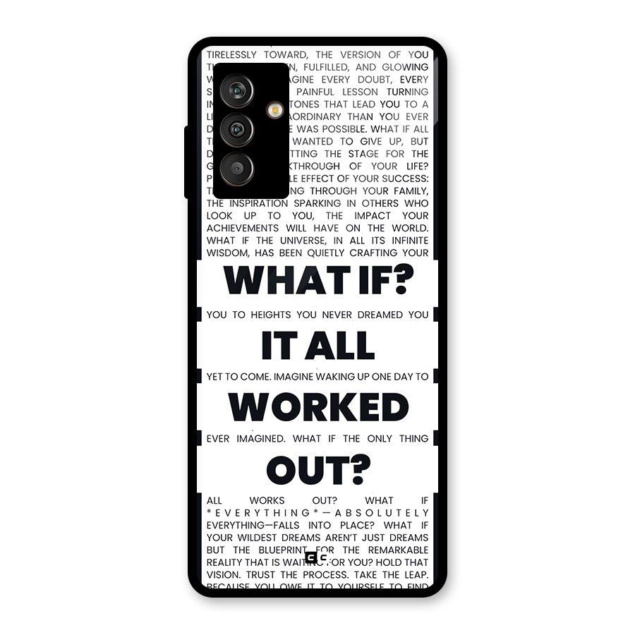 What If Glass Back Case for Galaxy M13