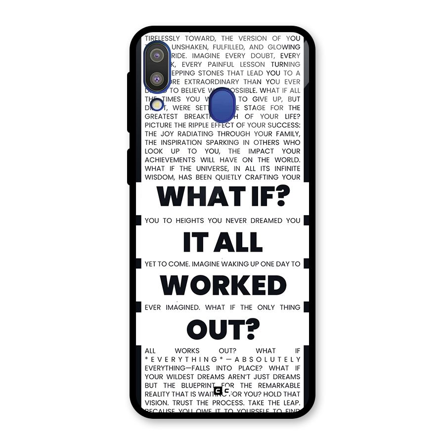 What If Glass Back Case for Galaxy M20