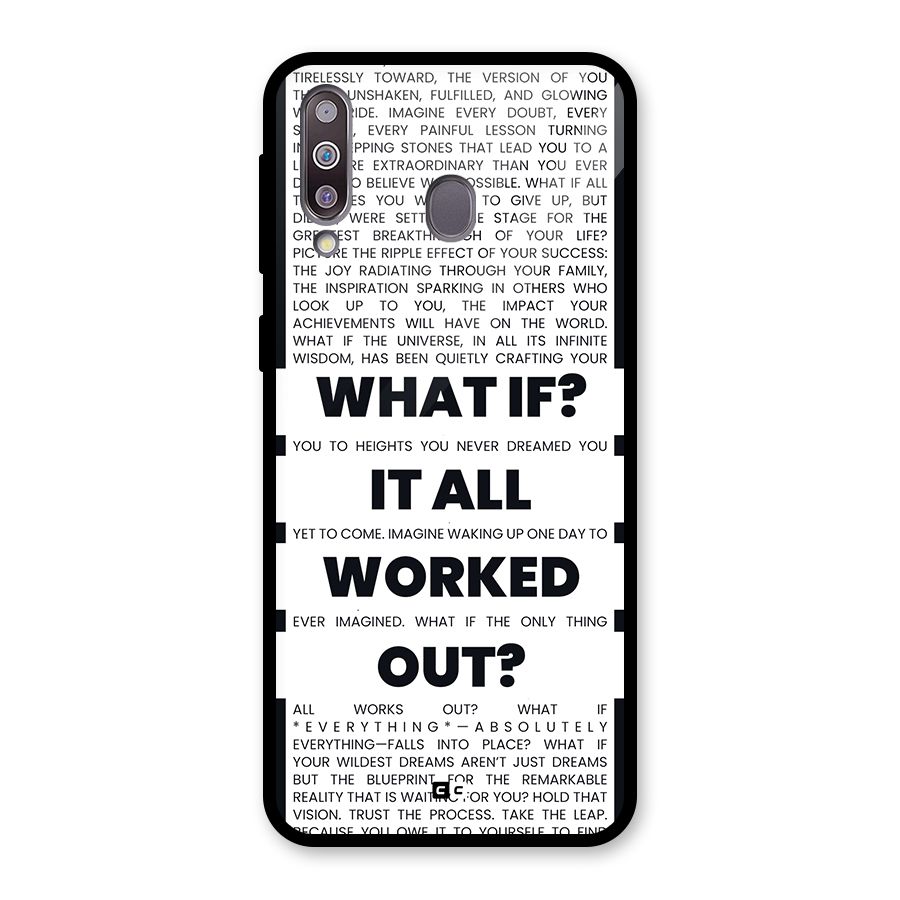 What If Glass Back Case for Galaxy M30