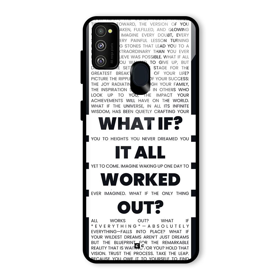 What If Glass Back Case for Galaxy M30s