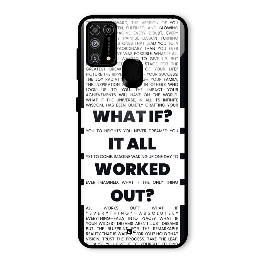 What If Glass Back Case for Galaxy M31