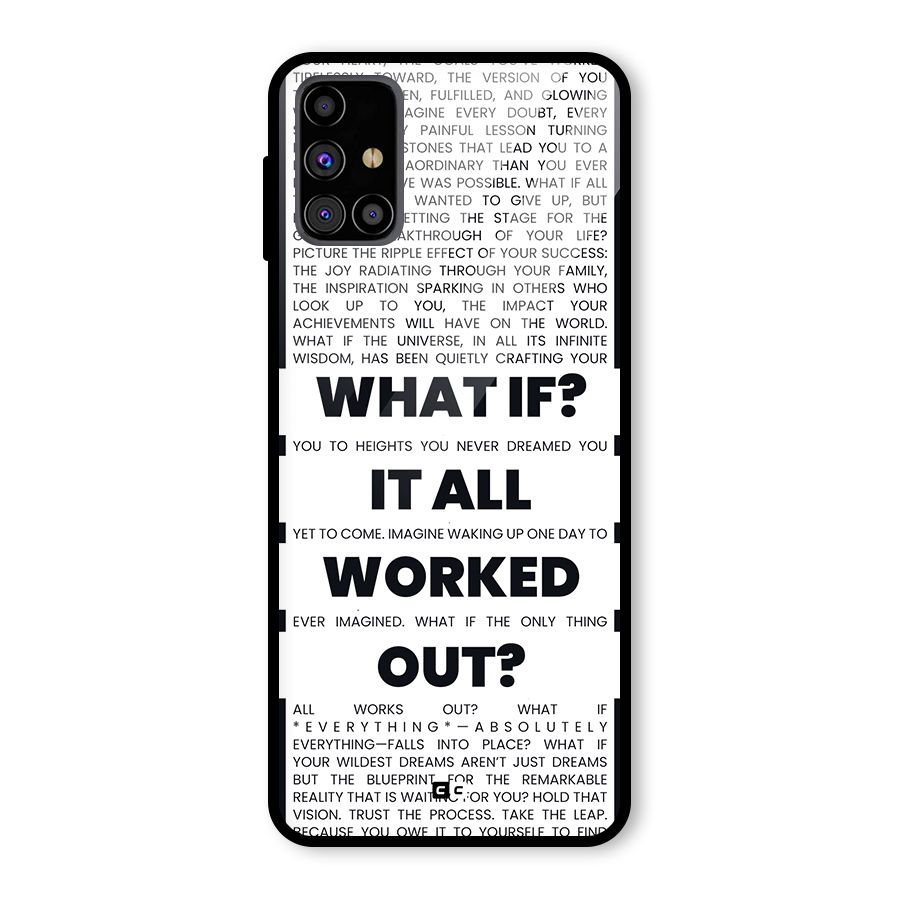 What If Glass Back Case for Galaxy M31s