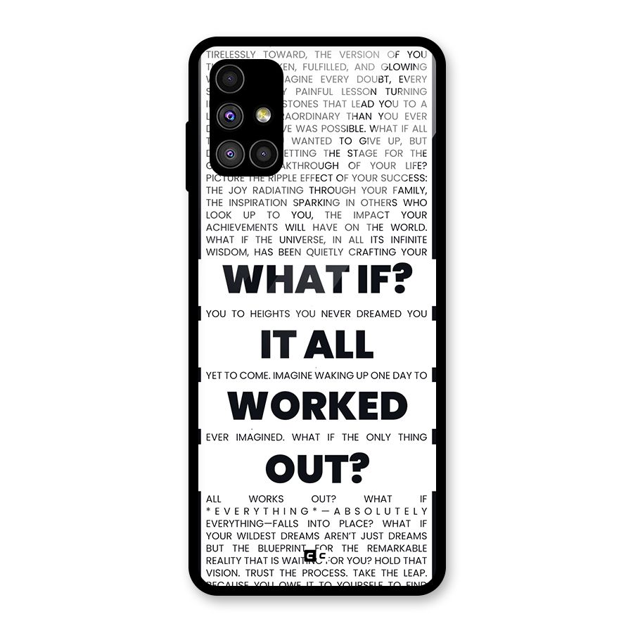 What If Glass Back Case for Galaxy M51