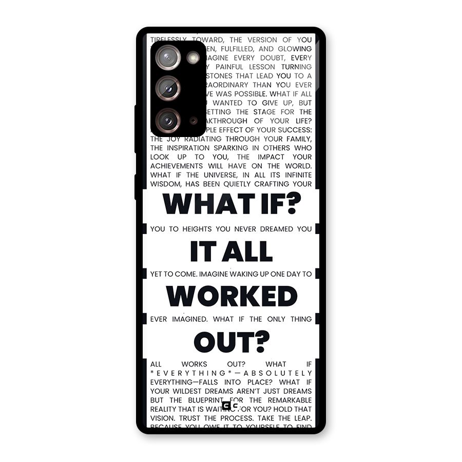 What If Glass Back Case for Galaxy Note 20