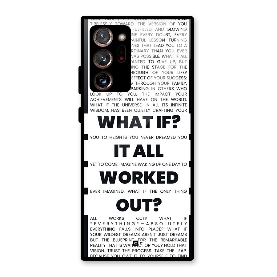 What If Glass Back Case for Galaxy Note 20 Ultra 5G