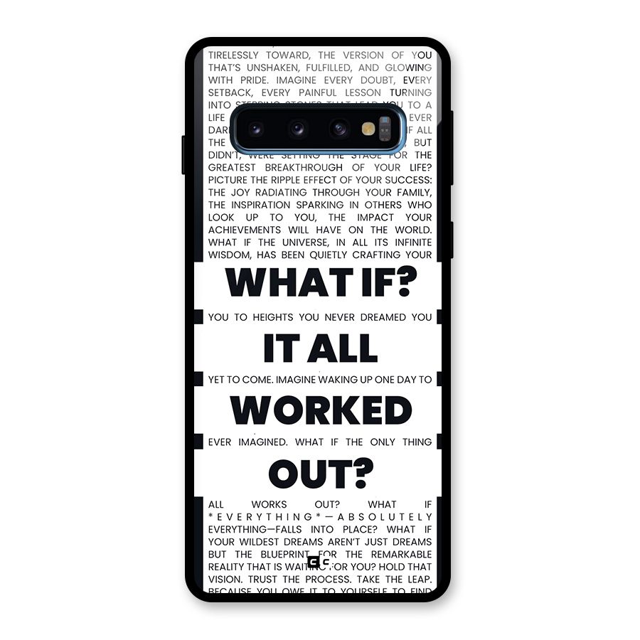 What If Glass Back Case for Galaxy S10