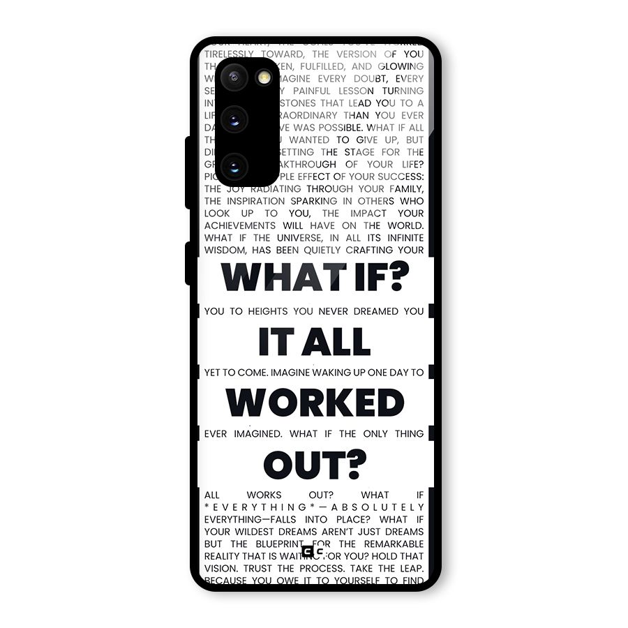 What If Glass Back Case for Galaxy S20 FE