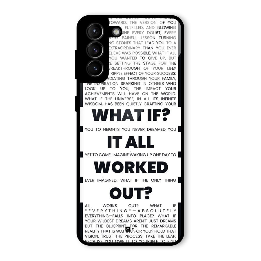 What If Glass Back Case for Galaxy S21 Plus