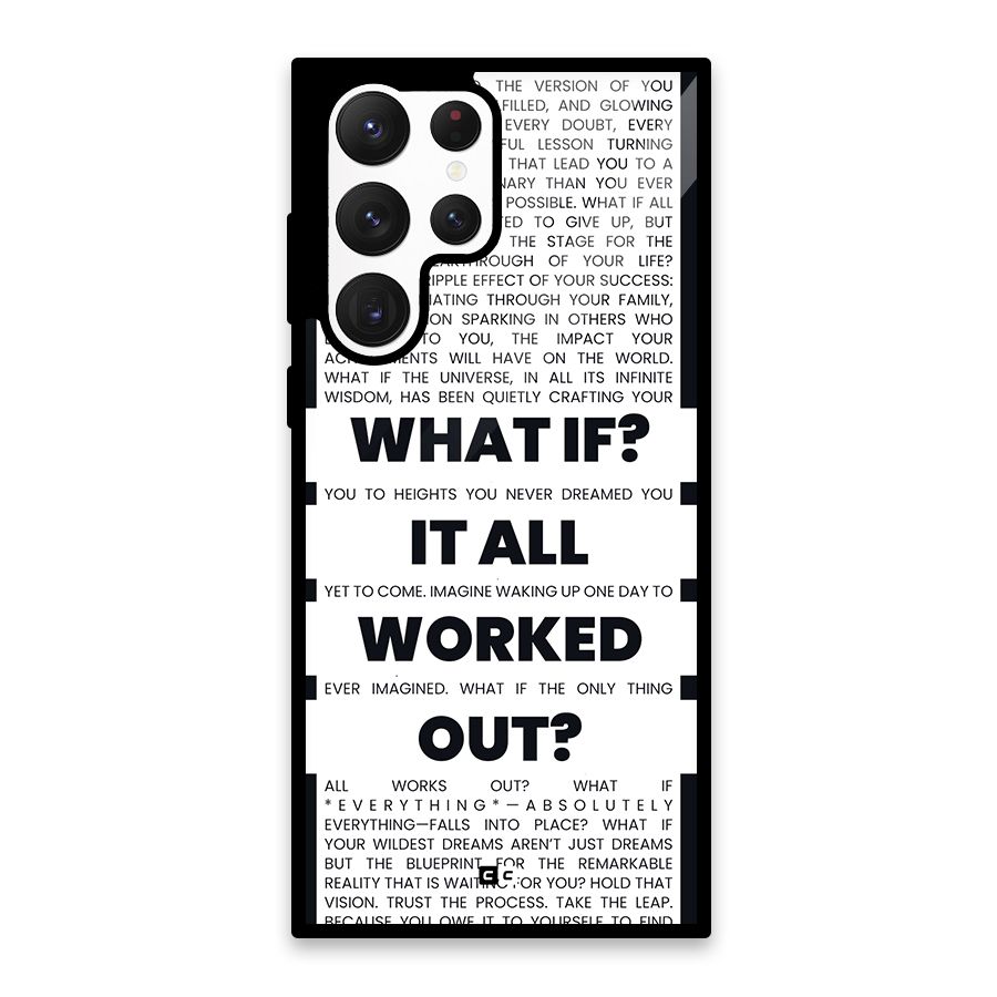 What If Glass Back Case for Galaxy S22 Ultra 5G