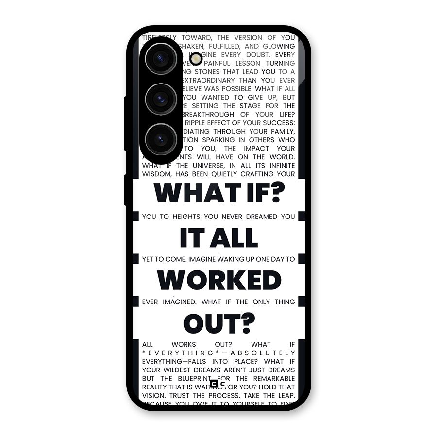 What If Glass Back Case for Galaxy S23